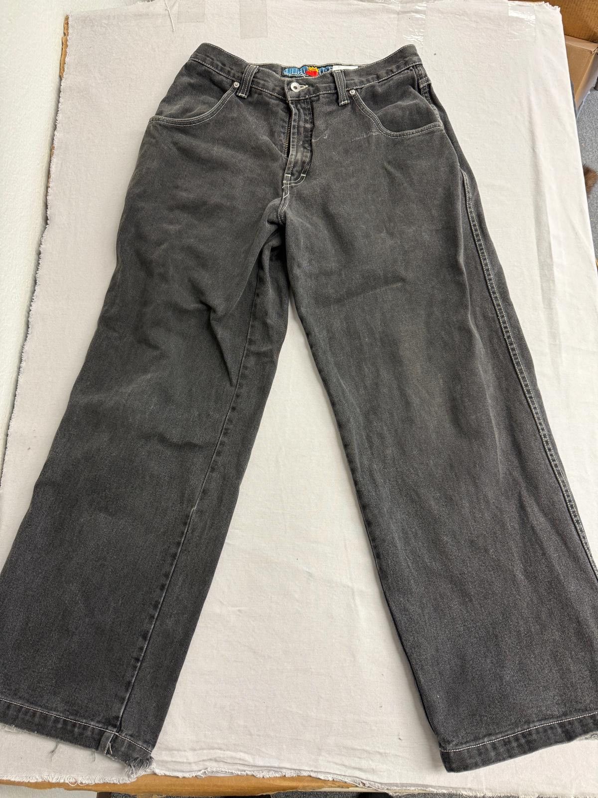 JNCO Vintage JNCO Wide Leg Jeans 34W x 32L J179 Black Pipes Size US 34 / EU 50 - 10 Thumbnail