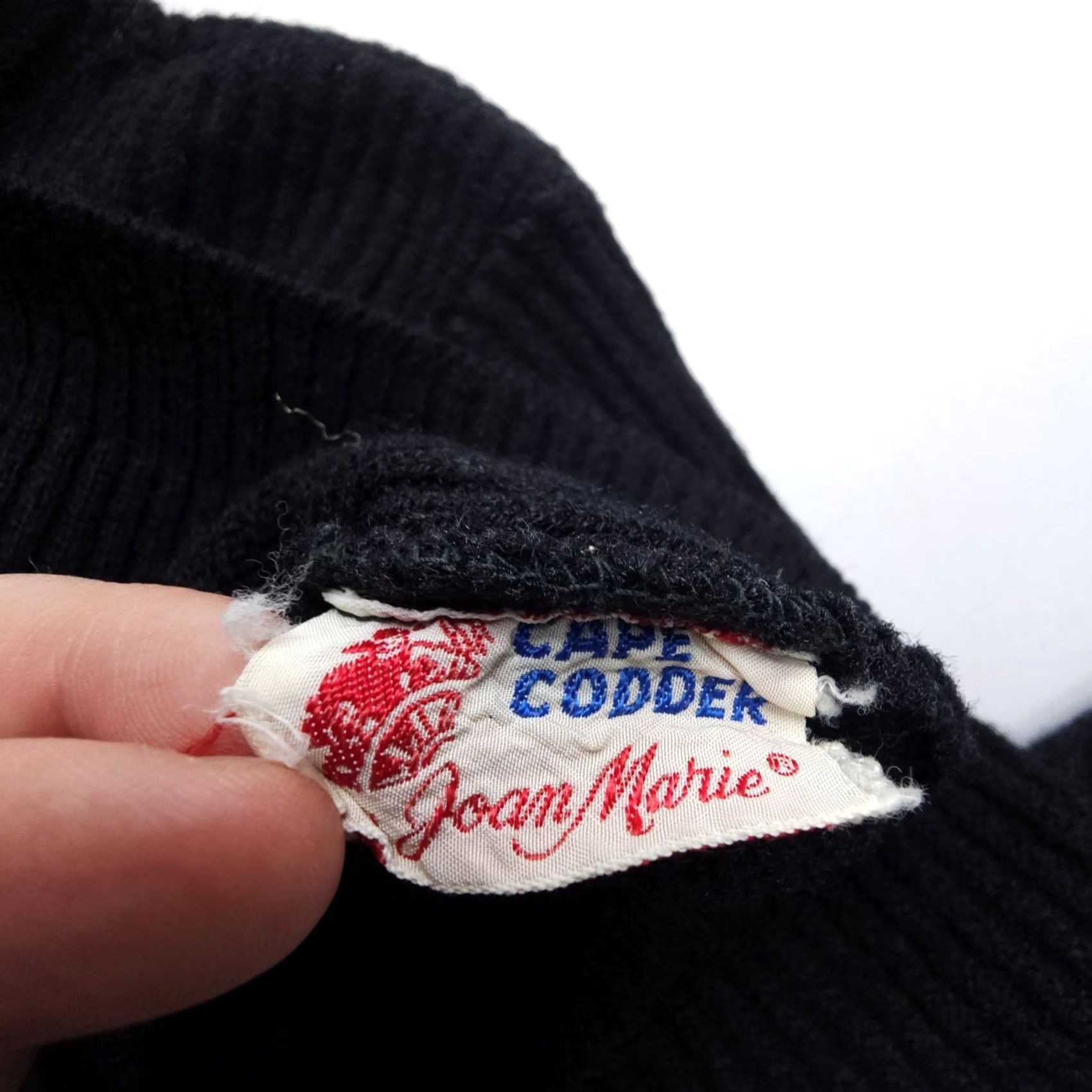 Vintage VINTAGE Joan Marie Cape Codder Sweater XS Turtleneck Wool Black Womens Pullover Knit Classic 50s Casual Womens Size XS / US 0-2 / IT 36-38 - 2 Thumbnail