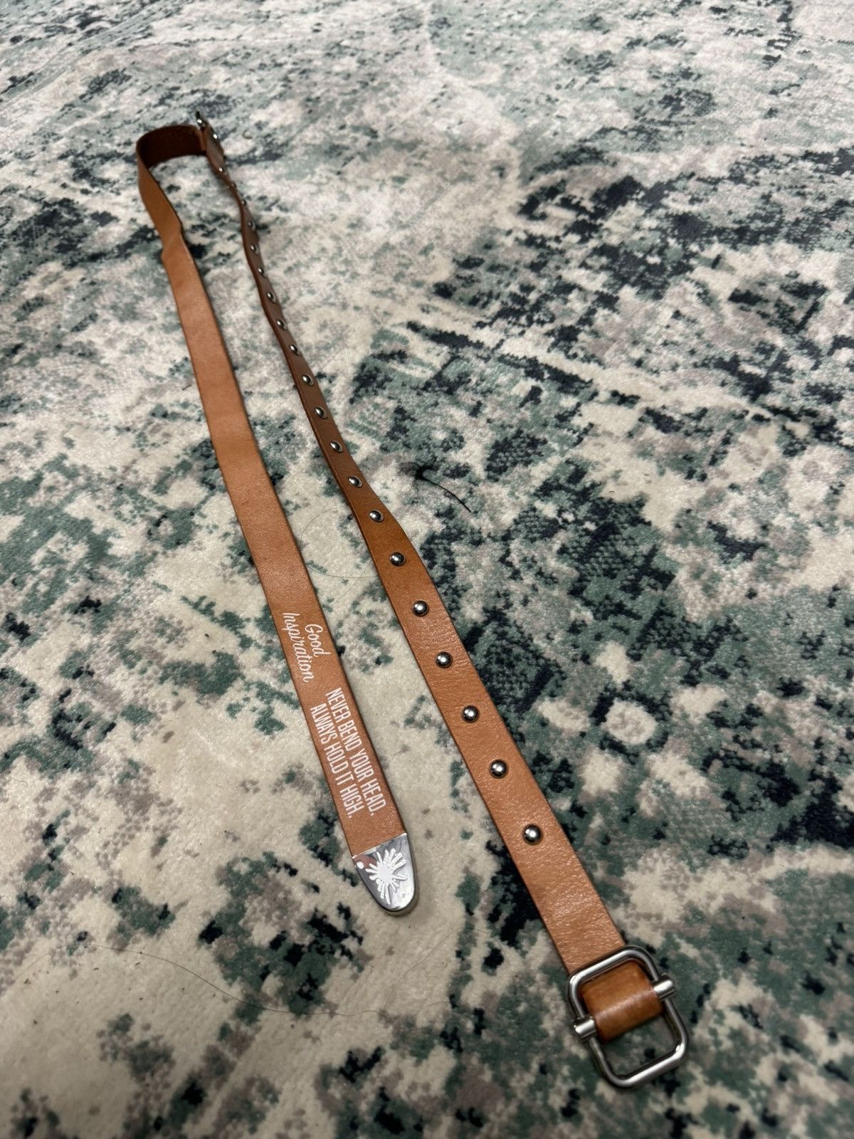 Maison MIHARA YASUHIRO MIHARAYASUHIRO STUDDED LEATHER BELT Size ONE SIZE - 4 Thumbnail