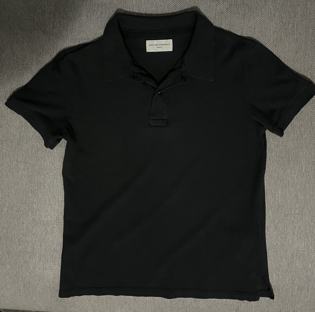 Officine Generale Black Larry Polo Size US XS / EU 42 / 0 - 1 Thumbnail