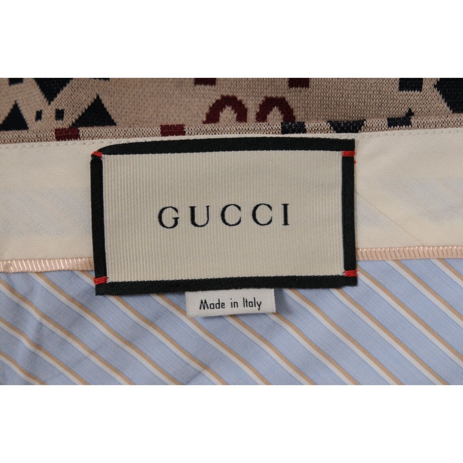 Gucci Bermuda Macro GG Logo Shorts Beige Green Size US 34 / EU 50 - 9 Thumbnail