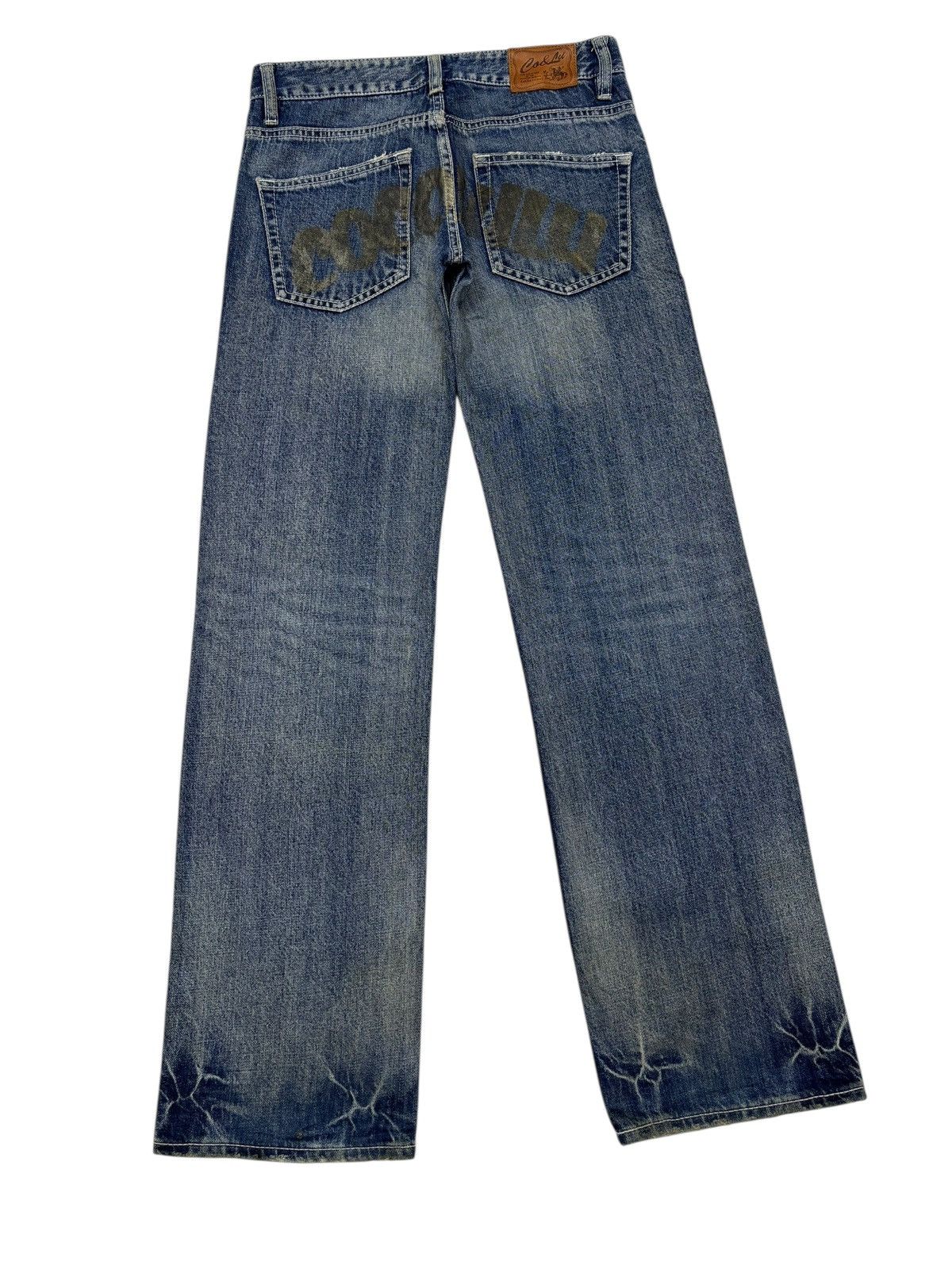 Kapital Cocolulu Slim Regular Clawmark Distressed Denim Jeans Size US 30 / EU 46 - 4 Thumbnail