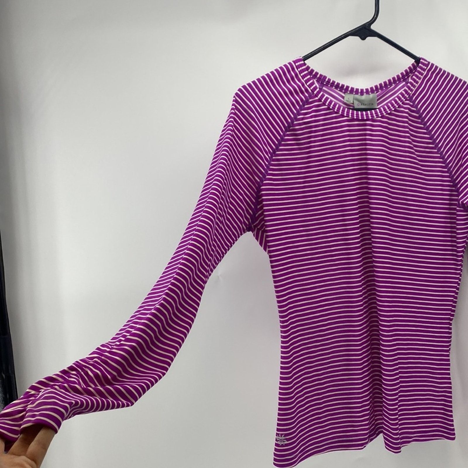 Athleta ATHLETA Gardenia Grove Fitted Long Sleeve Top athletic sz L Size L / US 10 / IT 46 - 5 Thumbnail