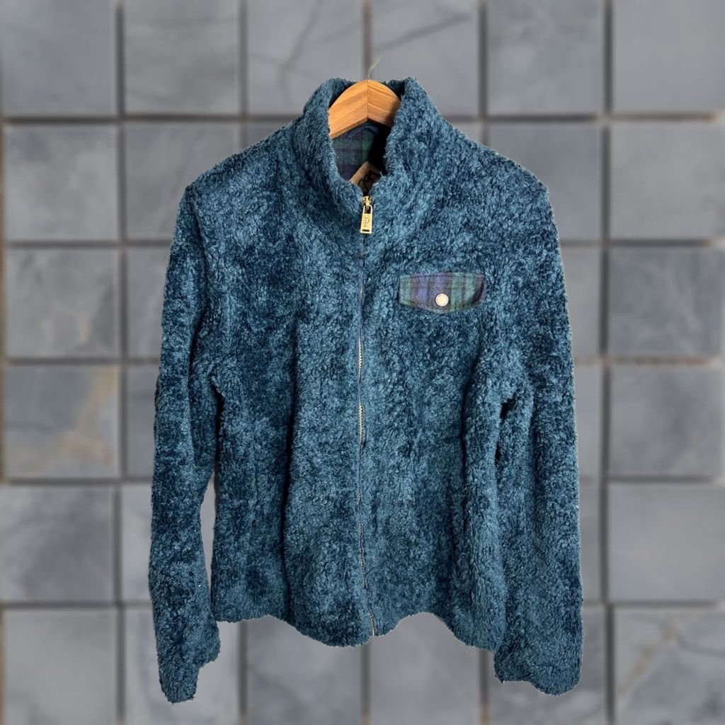 Pendleton Pendleton Fuzzy Jacket Mens S Blue Green Wool Blend Sherpa Fleece Full Zip 5034 Size US S / EU 44-46 / 1 - 1 Thumbnail