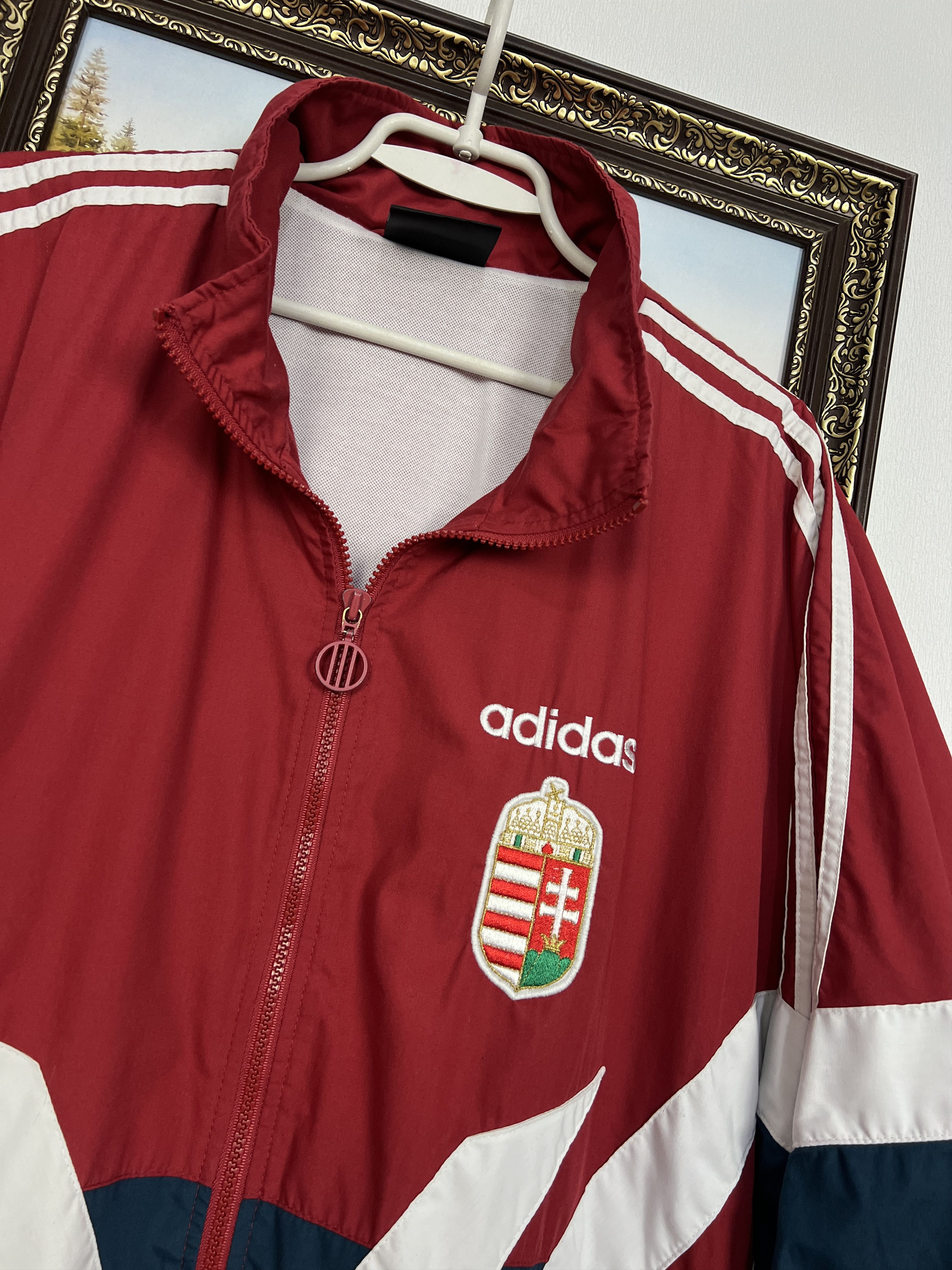 Adidas Vintage Hungary Football Jacket Soccer Track Top National Size US XL / EU 56 / 4 - 3 Thumbnail
