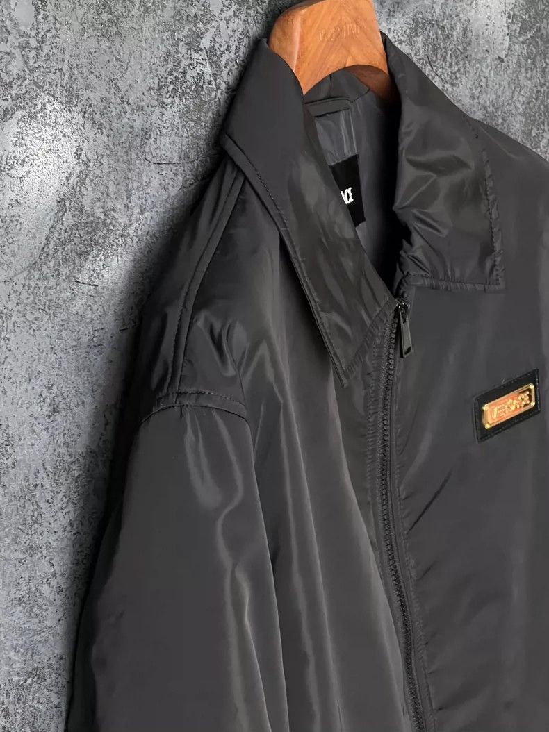 Versace Versace Leather logo lapel jacket Size S / US 4 / IT 40 - 6 Thumbnail