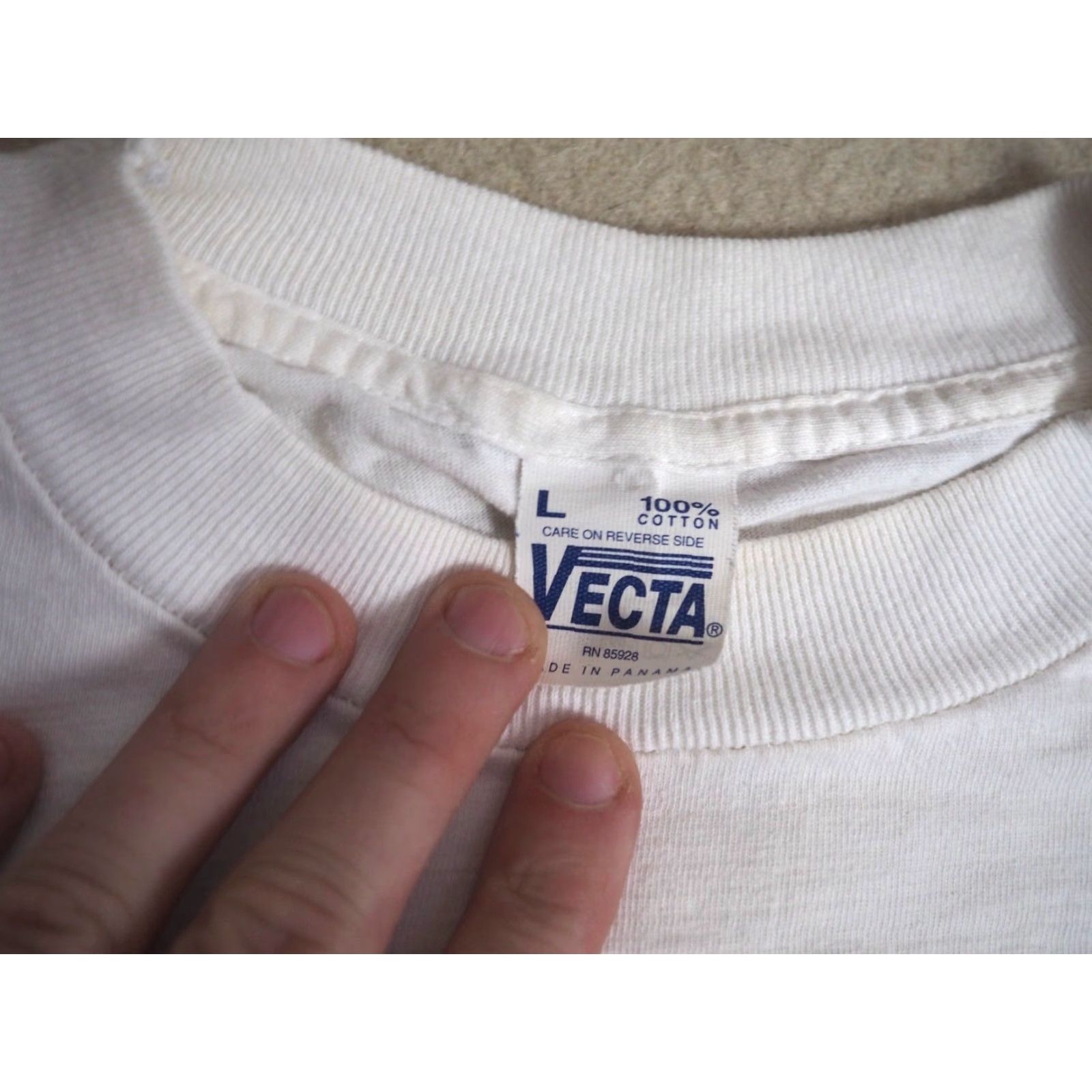 Vintage VINTAGE Washington DC USA Capital Tourist Travel Plaid White Tee T-Shirt L Unisex 1990s Graphic Cotton Short Sleeve Size US L / EU 52-54 / 3 - 5 Thumbnail