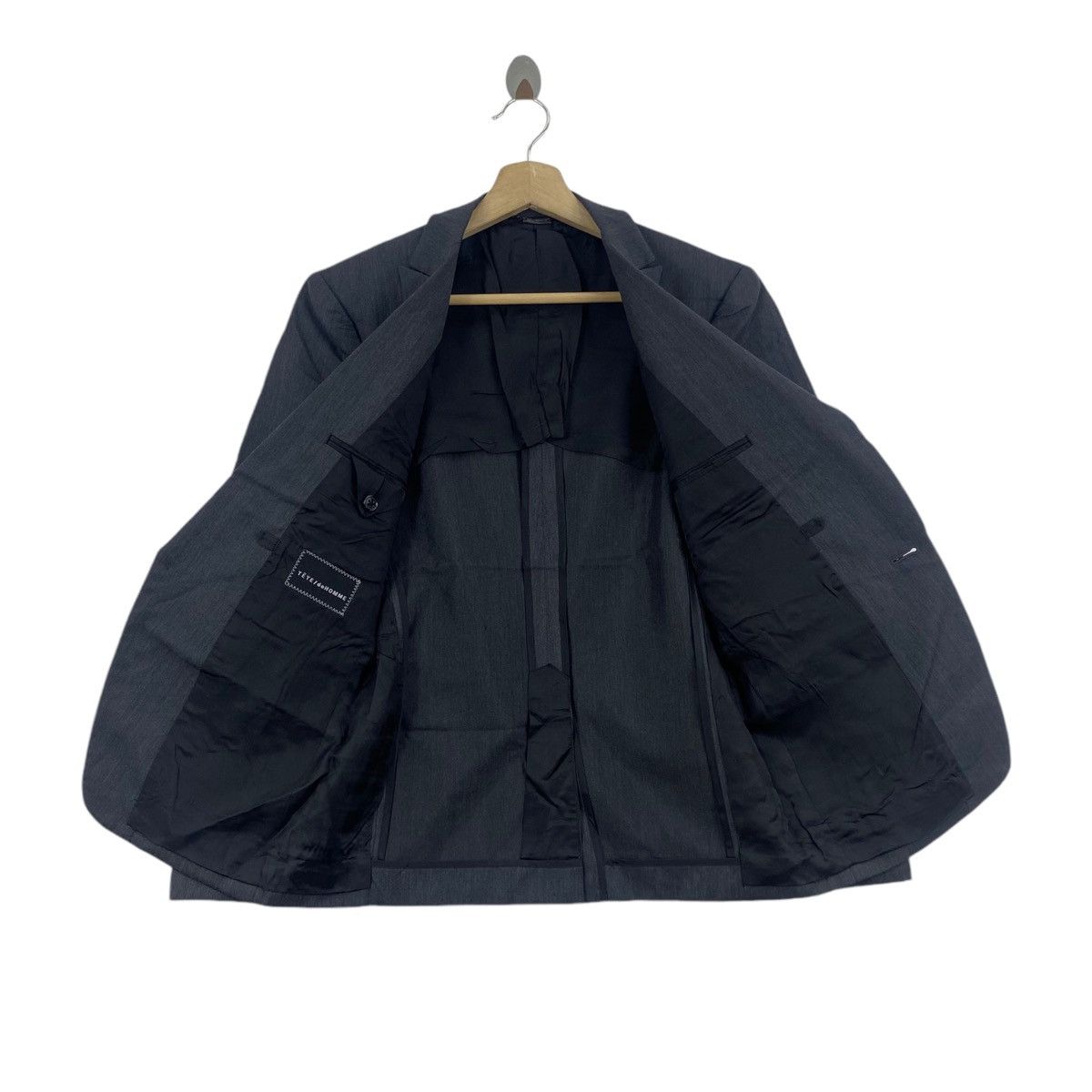 Issey Miyake × Japanese Brand × Tete Homme TETE HOMME Issey Miyake Japanese Brand Blazer Coat Jacket Size US S / EU 44-46 / 1 - 4 Thumbnail