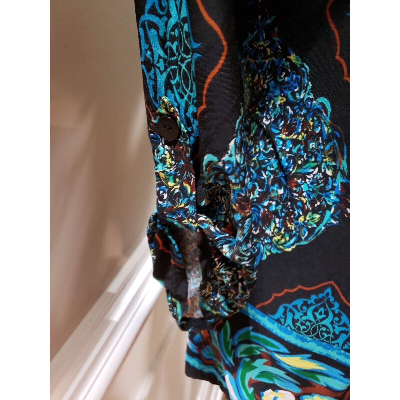 Other Kim Rogers Polyester Round Neck Long Sleeve Top Blouse Large Size L / US 10 / IT 46 - 6 Thumbnail