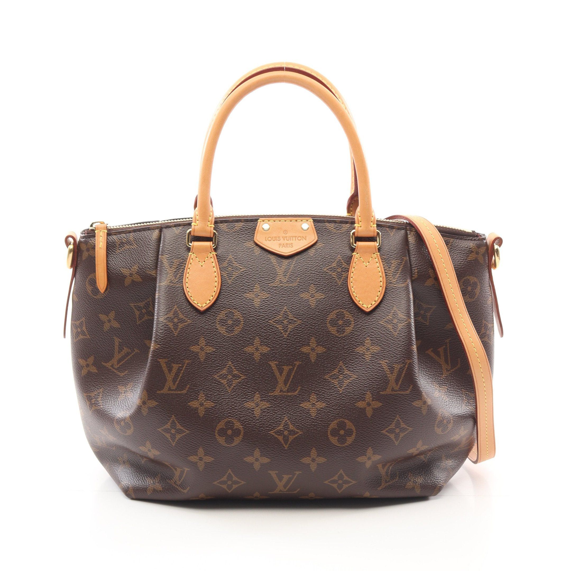 Louis Vuitton Louis Vuitton Turen Pm Monogram Handbag Leather Brown Size ONE SIZE - 1 Thumbnail