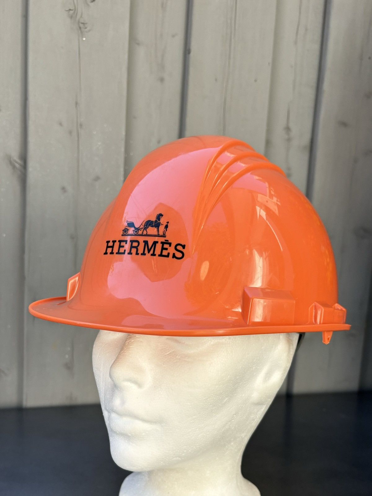Designer × Hermes 2008 Hermes Hard Hat Hermès Toronto Construction Helmet Y2K Size ONE SIZE - 16 Thumbnail