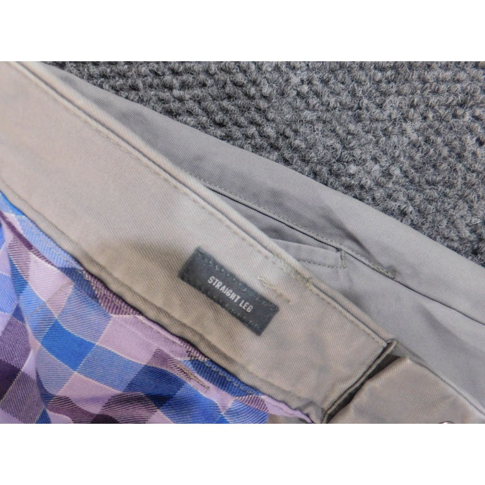 Bonobos Bonobos Pants Mens 35x32 Gray Straight Leg Chino Business Casual Workwear Tapered? Plain Size US 35 - 4 Thumbnail