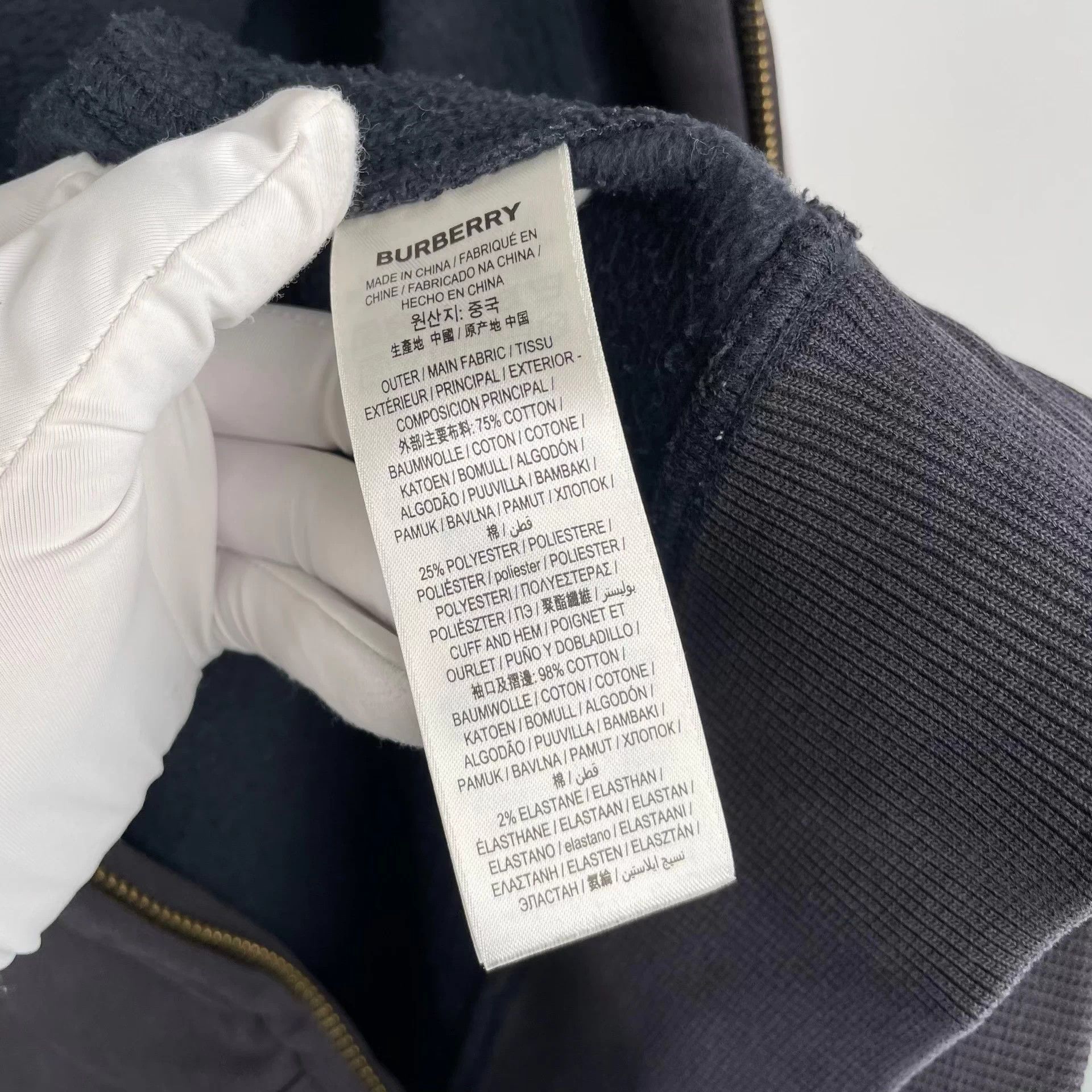 Burberry Burberry Cotton Hoodie Black 175/96A 260511TXYDQ01 Size US L / EU 52-54 / 3 - 8 Thumbnail
