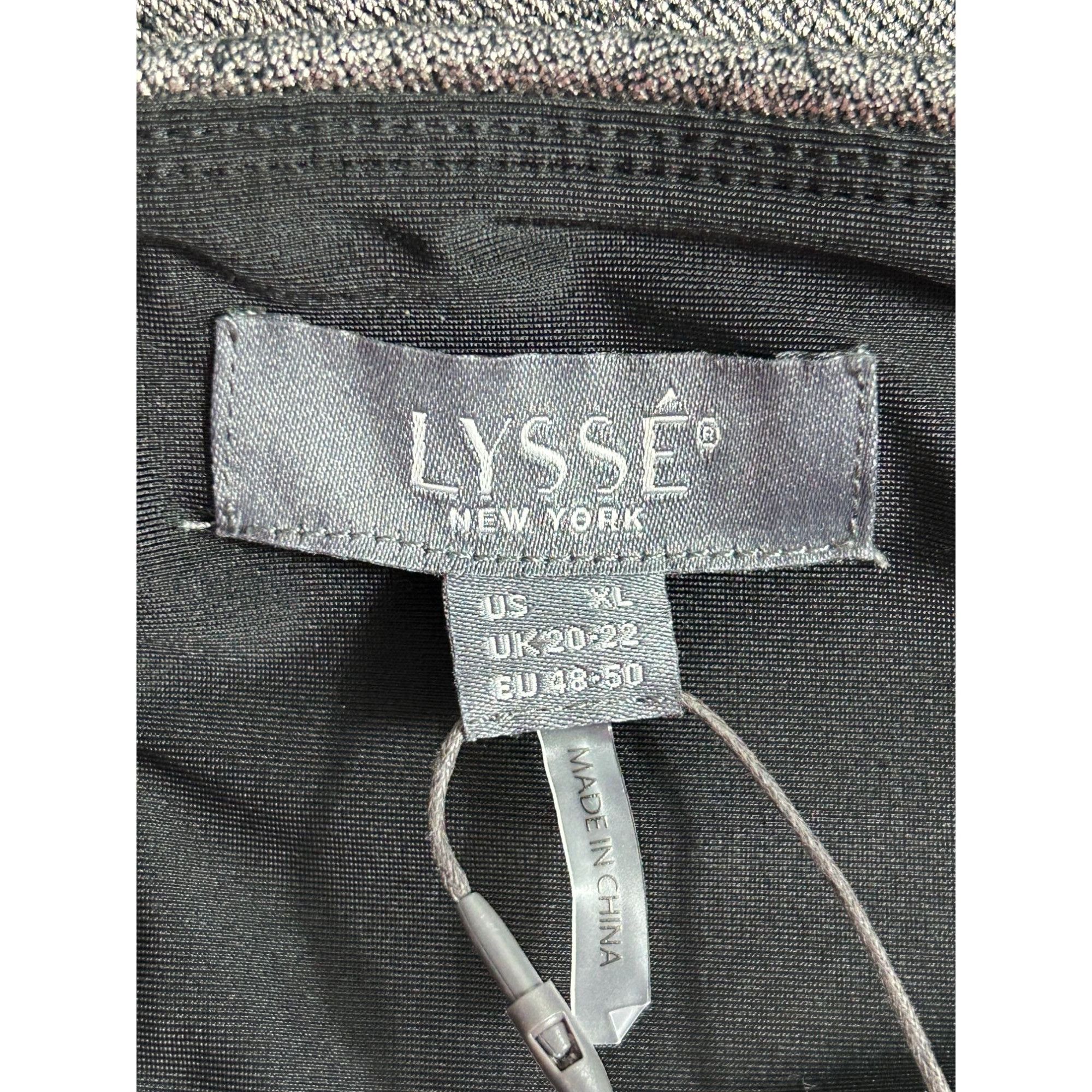 Other Lyssé Metallic Coated Baby Boot Knit Denim in Metallic Coco Size 38" / US 16 / IT 52 - 11 Thumbnail