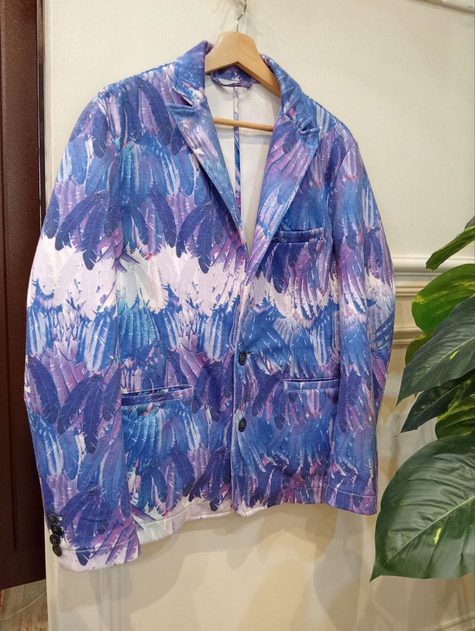 Japanese Brand JAPANESE DOWBL FEATHER OVERPRINT BLAZERS Size 46R - 1 Thumbnail