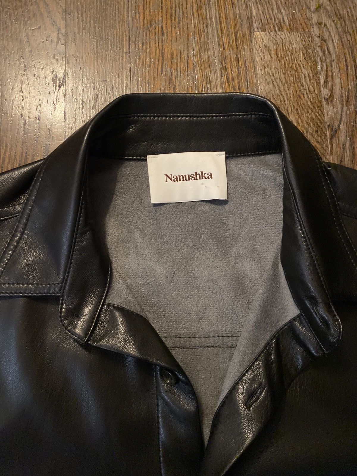 Nanushka Nanushka Camp faux-leather shirt Size Medium Size US M / EU 48-50 / 2 - 3 Thumbnail