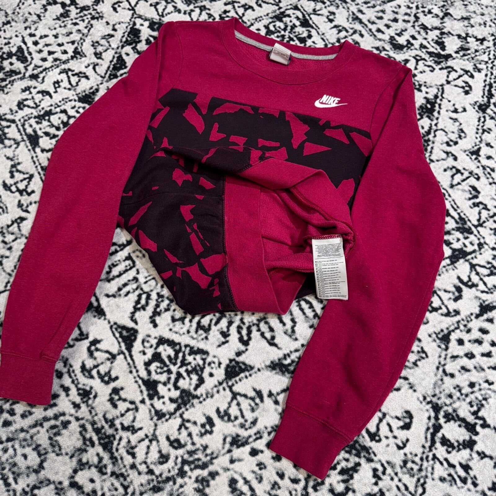 Nike × Vintage Vintage Nike Red Cotton Crewneck Size XS 90s Geometric ACG Size US XS / EU 42 / 0 - 9 Thumbnail