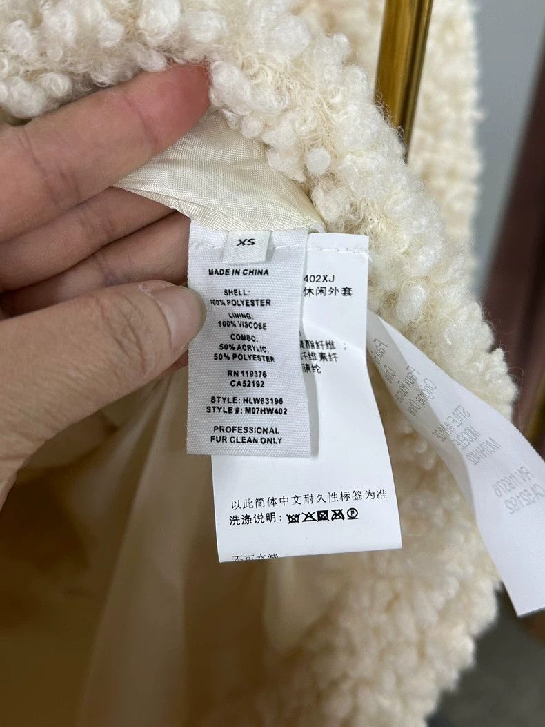 Other HELMUT LANG White lamb fur coat Size XS / US 0-2 / IT 36-38 - 4 Thumbnail