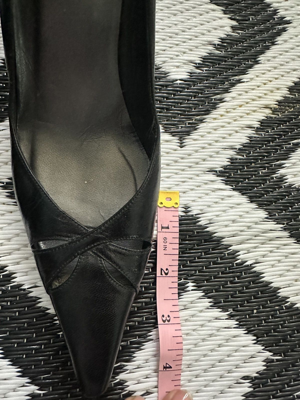 Stuart Weitzman Vintage 1990s Black Stuart Weitzman Leather Heels Size 8.5 Size US 8.5 / IT 38.5 - 7 Thumbnail