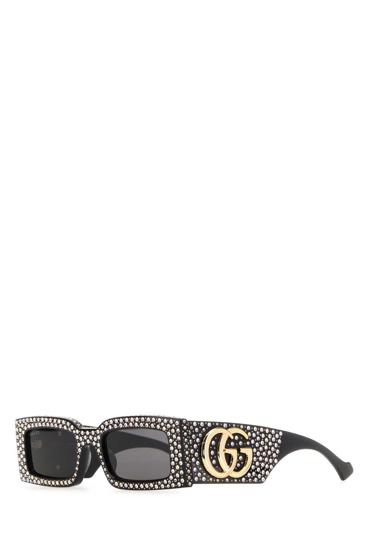 Gucci Embellished Acetate Sunglasses Size ONE SIZE - 1 Thumbnail