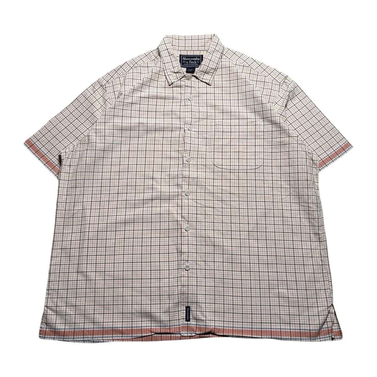 Abercrombie & Fitch Vintage Abercrombie Fitch Shirt Mens XL Beige Plaid Shirt Size US XL / EU 56 / 4 - 1 Thumbnail