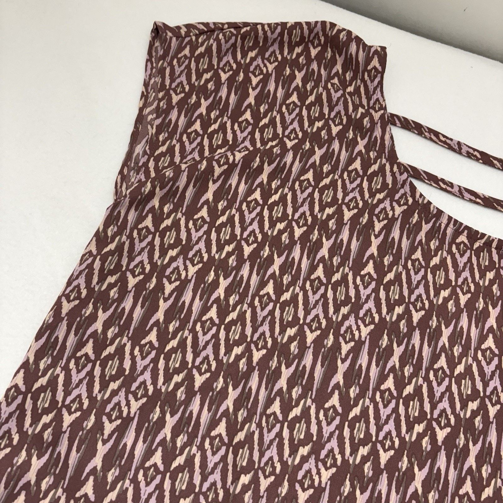 Other Torrid 0 Large Georgette Strappy Split Back Blouse Pink Top Size L / US 10 / IT 46 - 6 Thumbnail