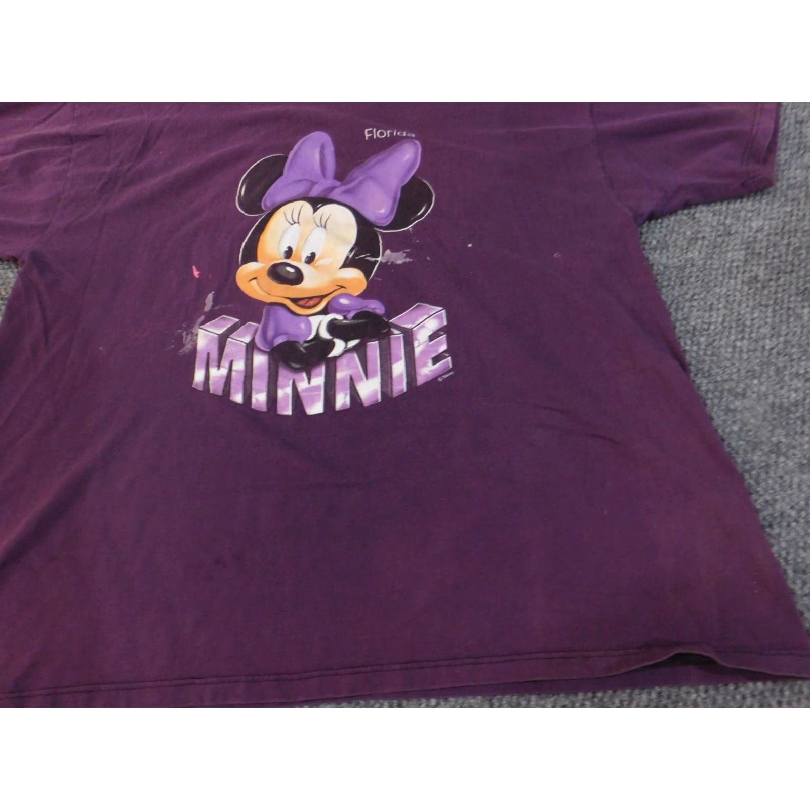 Disney minnie mouse shirt xxl mens vintage disney purple t-shirt crew neck cotton solid graphic print 90s retro Disney Mens 2XL Purple Size US XXL / EU 58 / 5 - 3 Thumbnail