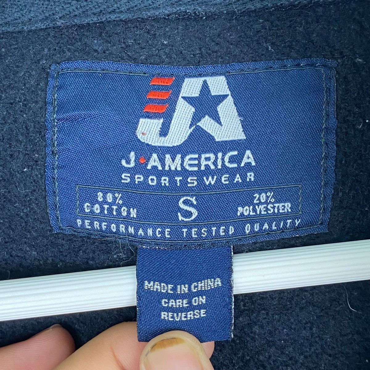 Designer × Vintage Vintage J America Sportswear Hoodie Sweater Black Size US S / EU 44-46 / 1 - 8 Thumbnail