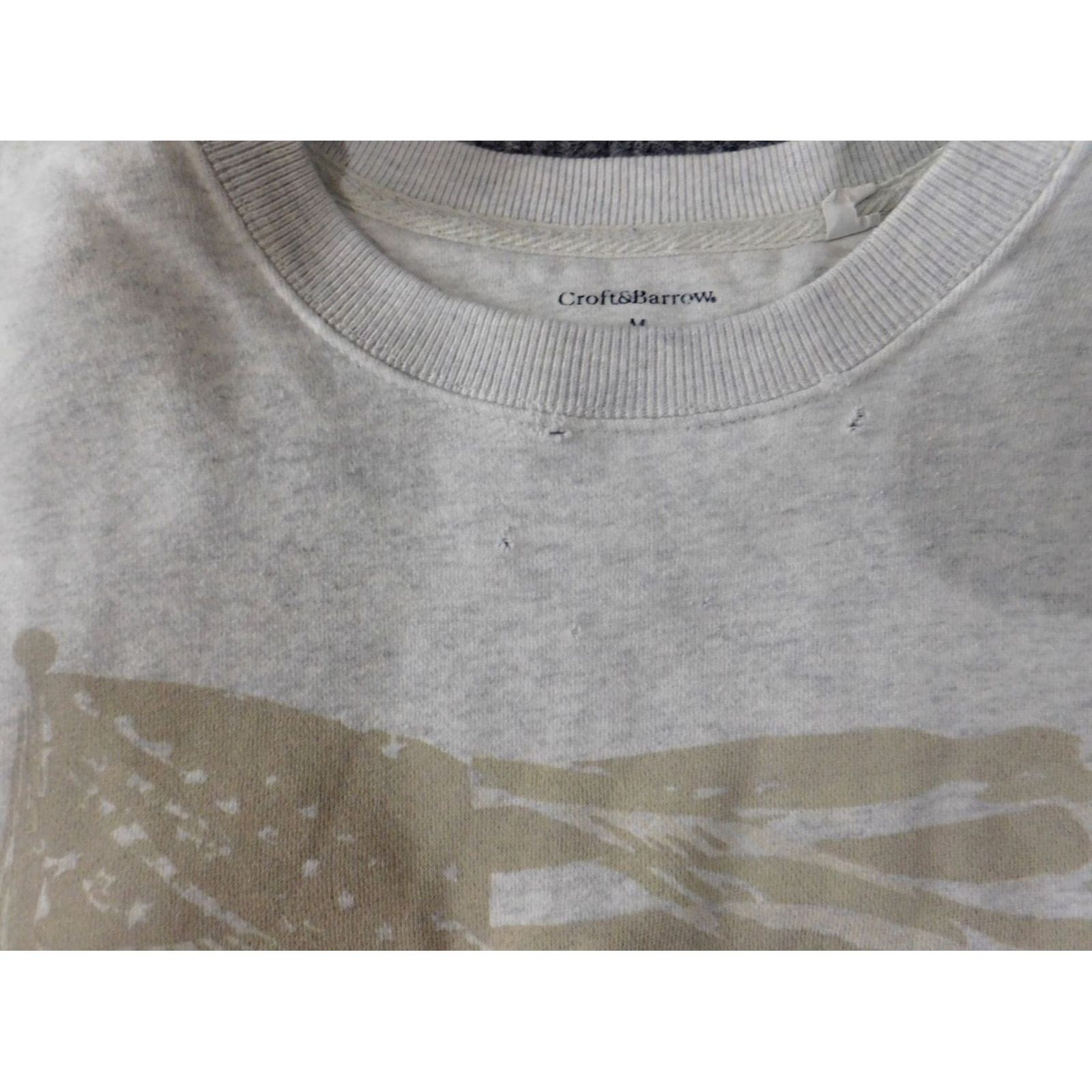 Croft & Barrow Croft & Barrow Men Sweater M Beige Eagle Graphic Pullover Crewneck Size US M / EU 48-50 / 2 - 4 Thumbnail
