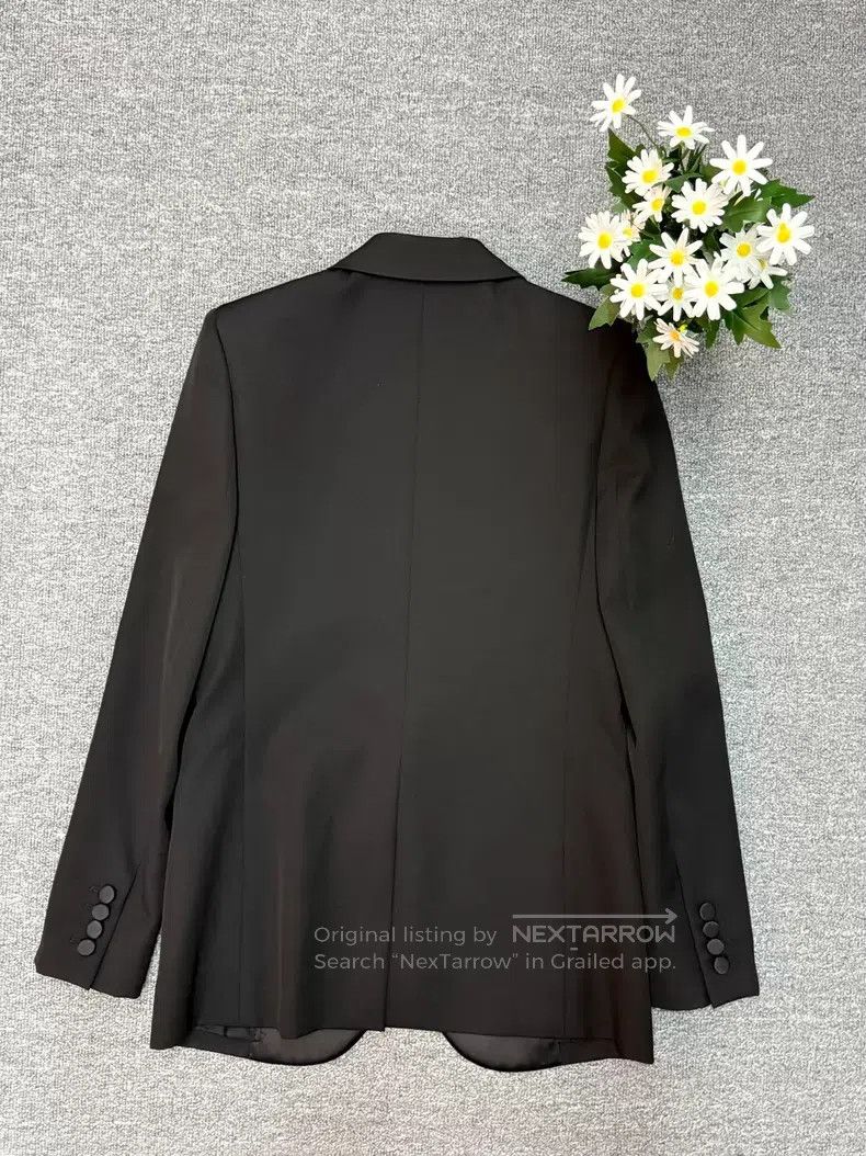 Saint Laurent Paris Saint Laurent Paris Satin Smoking Suit Jacket i Size XS / US 0-2 / IT 36-38 - 2 Thumbnail