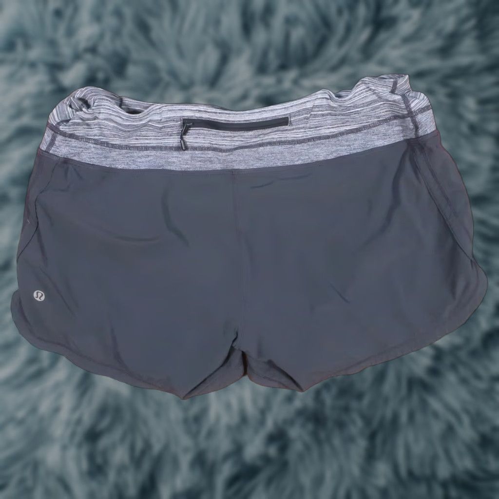 Lululemon Lululemon Speed Shorts Womens 10 Gray Lined Running Performance Zip Pocket Athletic Activewear Modern 10 Womens Size 32" / US 10 / IT 46 - 1 Thumbnail
