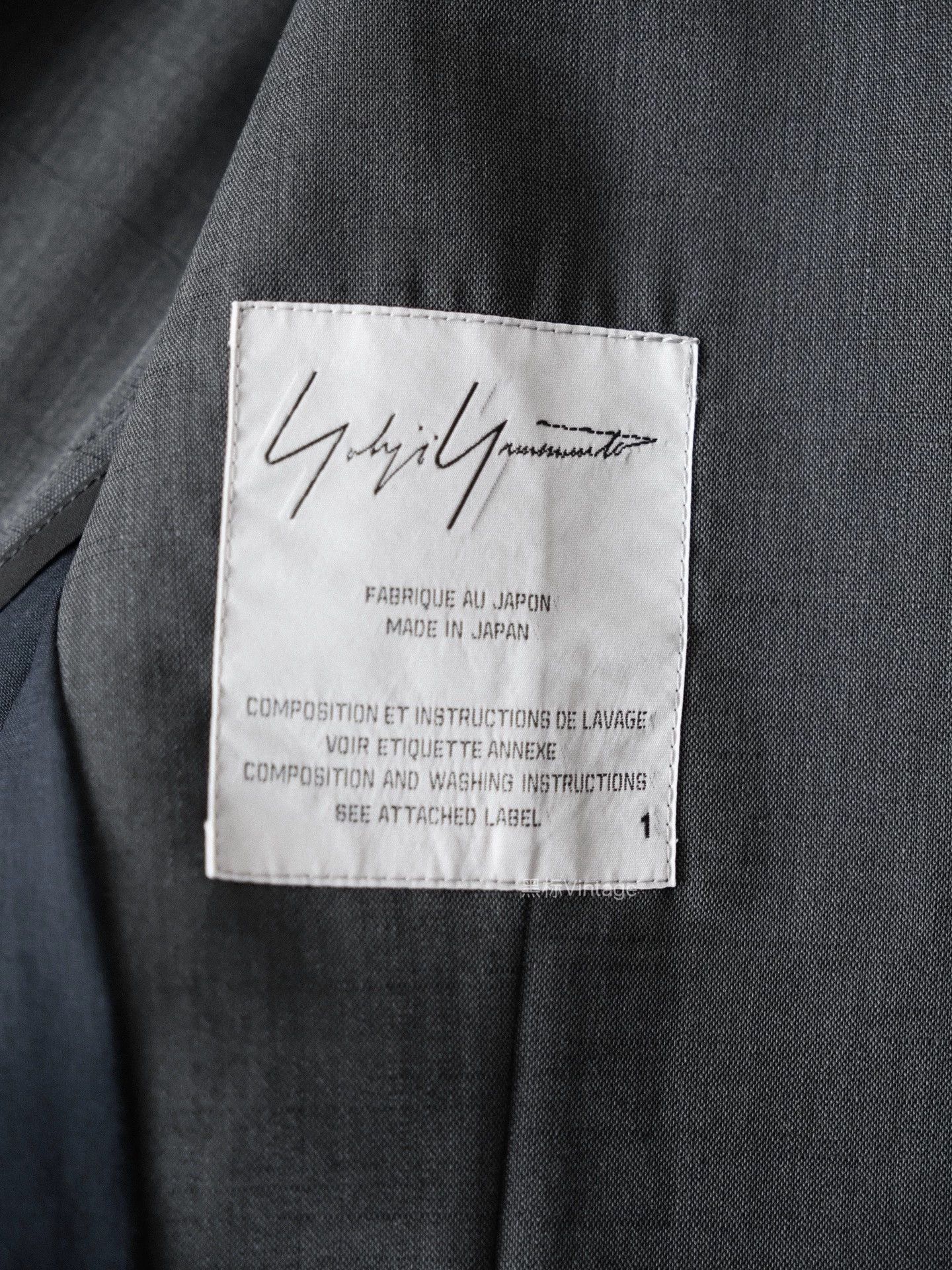 Yohji Yamamoto Yohji Yamamoto 15AW Charcoal Gray Minimal Blazer Women's Size S / US 4 / IT 40 - 8 Thumbnail