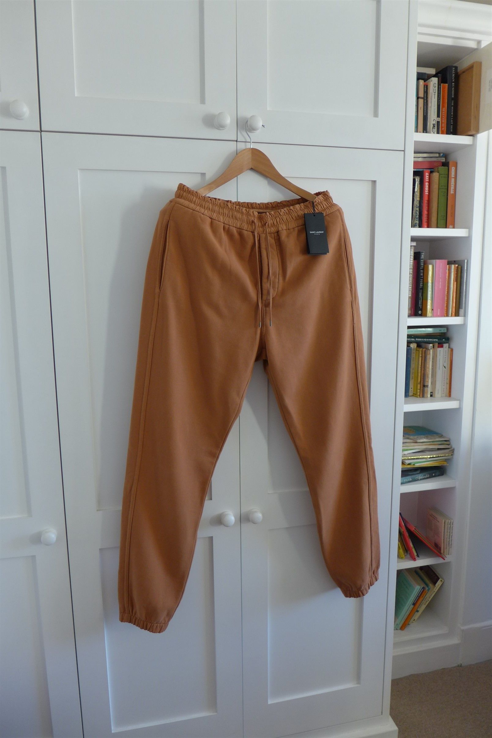 Saint Laurent Paris Saint Laurent Sweatpants -- Macchiato Blanchi Cotton Jersey Size US 36 / EU 52 - 6 Thumbnail