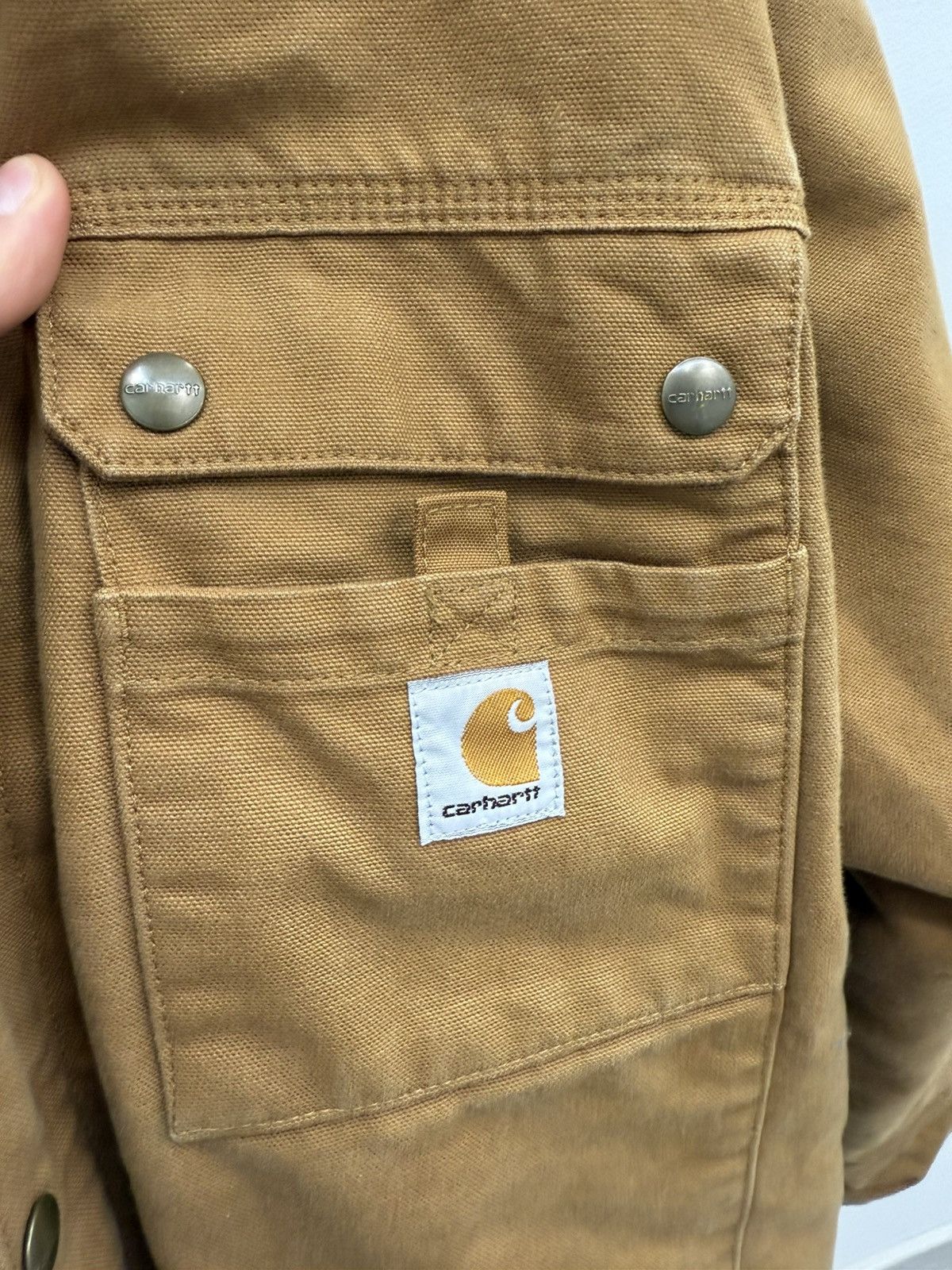 Carhartt Carhartt Relaxed Fit Washed Duck Sherpa-Lined Utility Jacket Size US XL / EU 56 / 4 - 4 Thumbnail