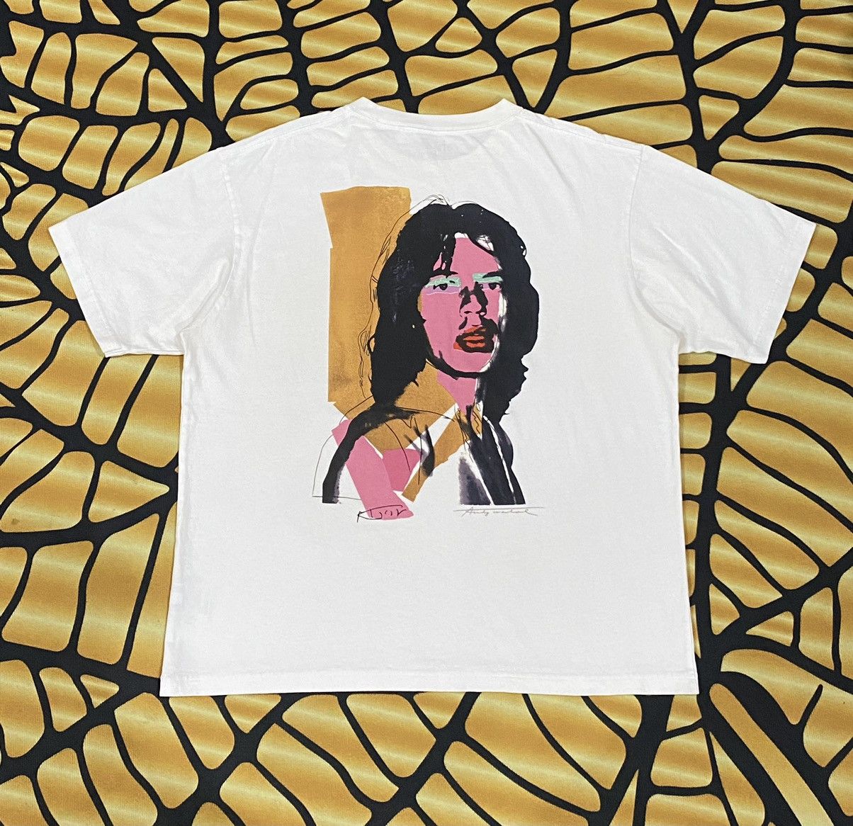 Andy Warhol × The Rolling Stones × Uniqlo RARE UNIQLO ANDY WARHOL MICK JAGGER WHITE TEE Size US XL / EU 56 / 4 - 1 Thumbnail