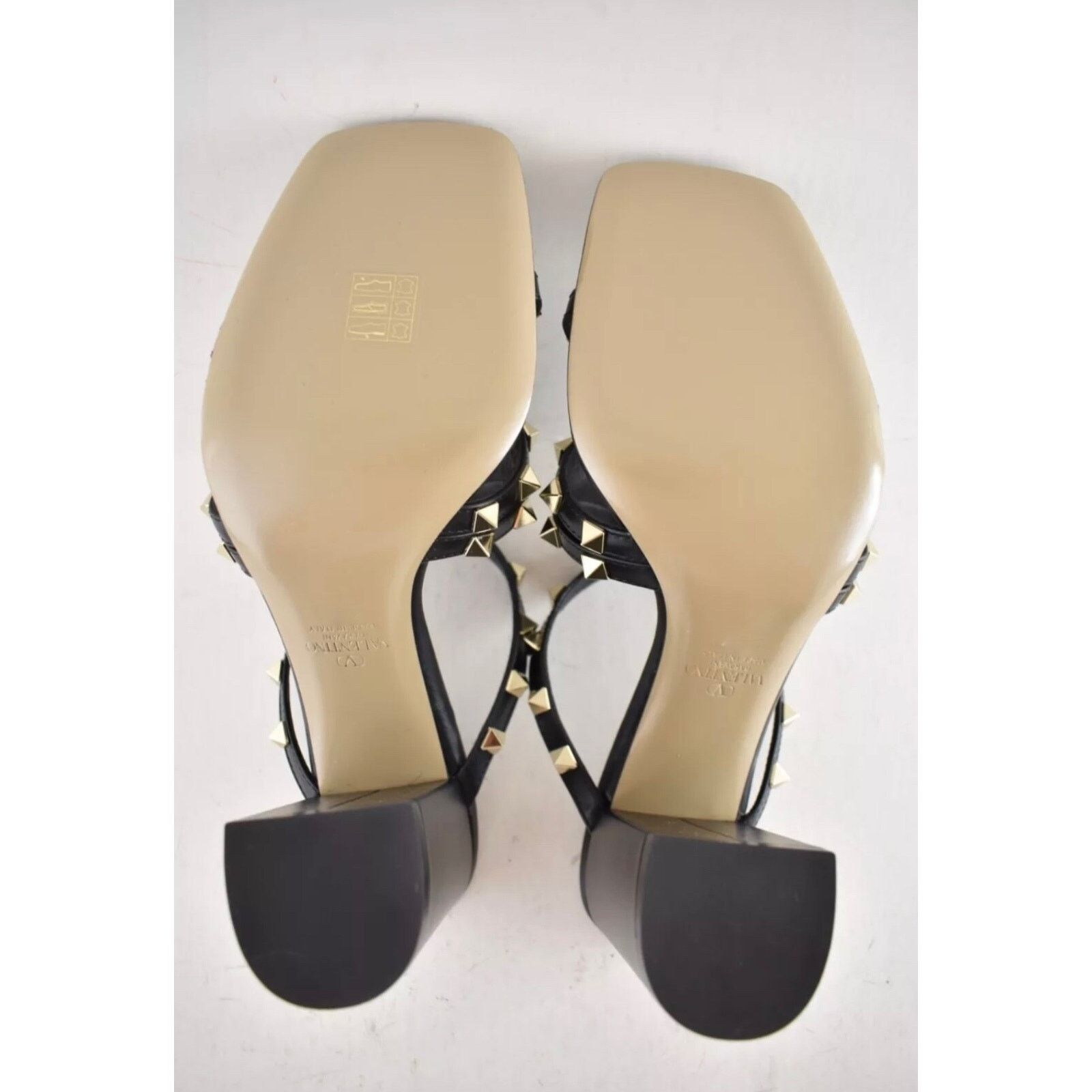 Valentino Valentino Rockstud Crisscross Leather Black Strappy Pump Size US 10 / IT 40 - 14 Thumbnail
