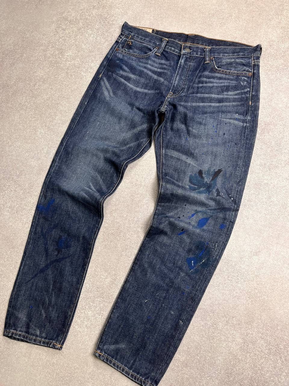 Polo Ralph Lauren Vintage Polo Ralph Lauren Painted Baggy Jeans Y2K 29 Size US 29 - 5 Thumbnail