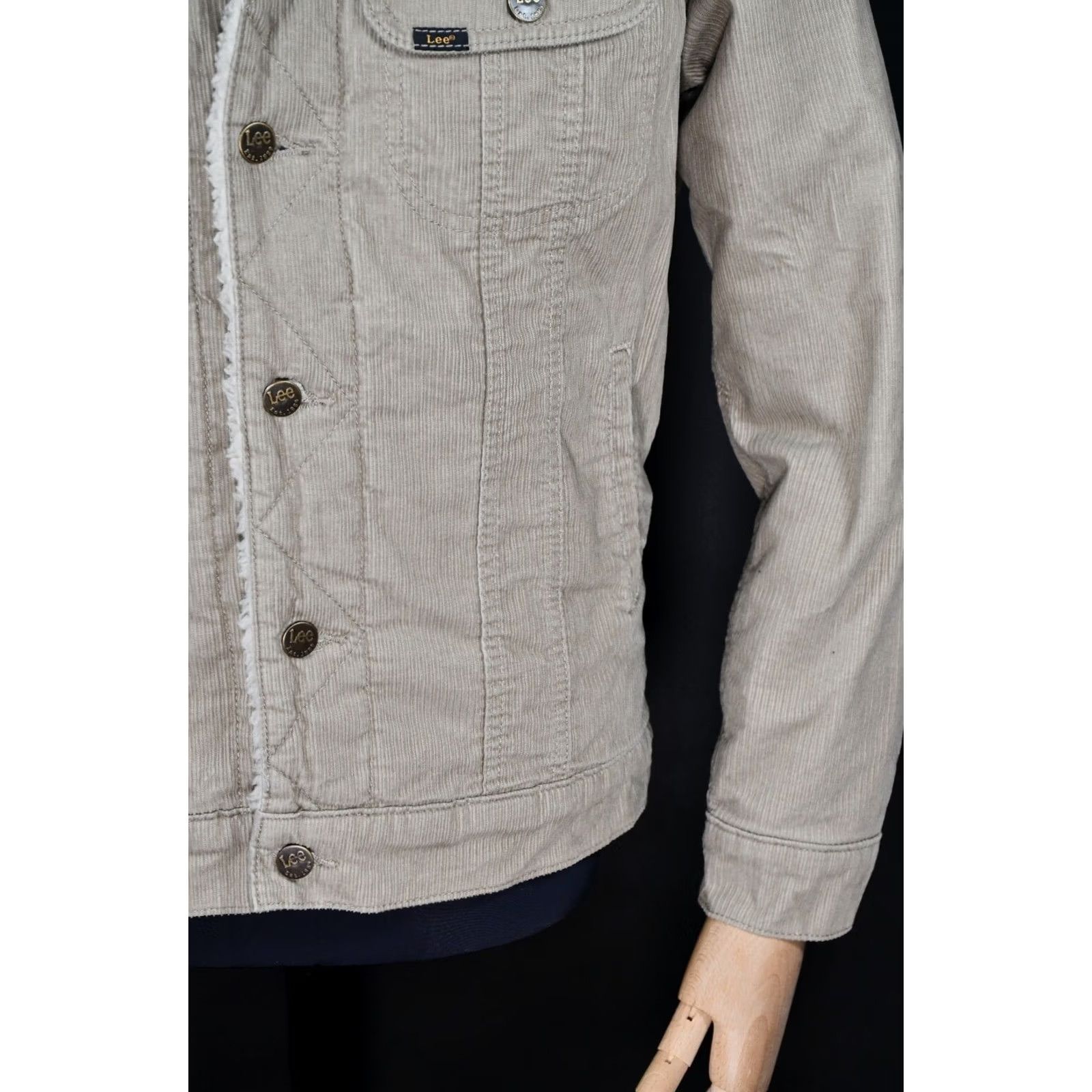 Lee Lee Storm Rider Jacket Mens S Corduroy Sherpa Beige 100% Cotton LEE Storm Rider Casual Coat Size US S / EU 44-46 / 1 - 5 Thumbnail