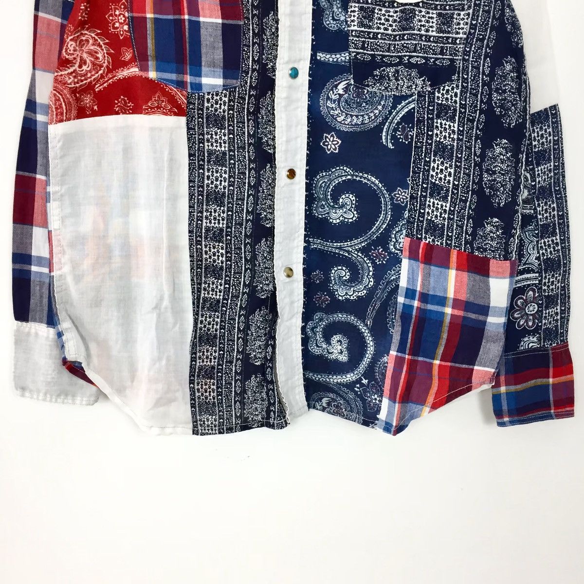 Kapital KAPITAL 2006SS PATCHWORK SHIRT Size US S / EU 44-46 / 1 - 4 Thumbnail