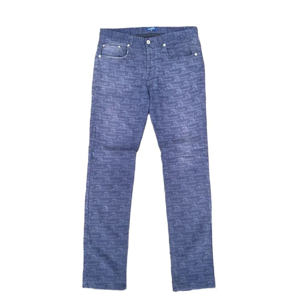 Japanese Brand 💥1990’s VINTAGE ARNOLD PALMER 32x32 TROUSERS MONOGRAM PANTS Size US 32 / EU 48 - 1 Thumbnail