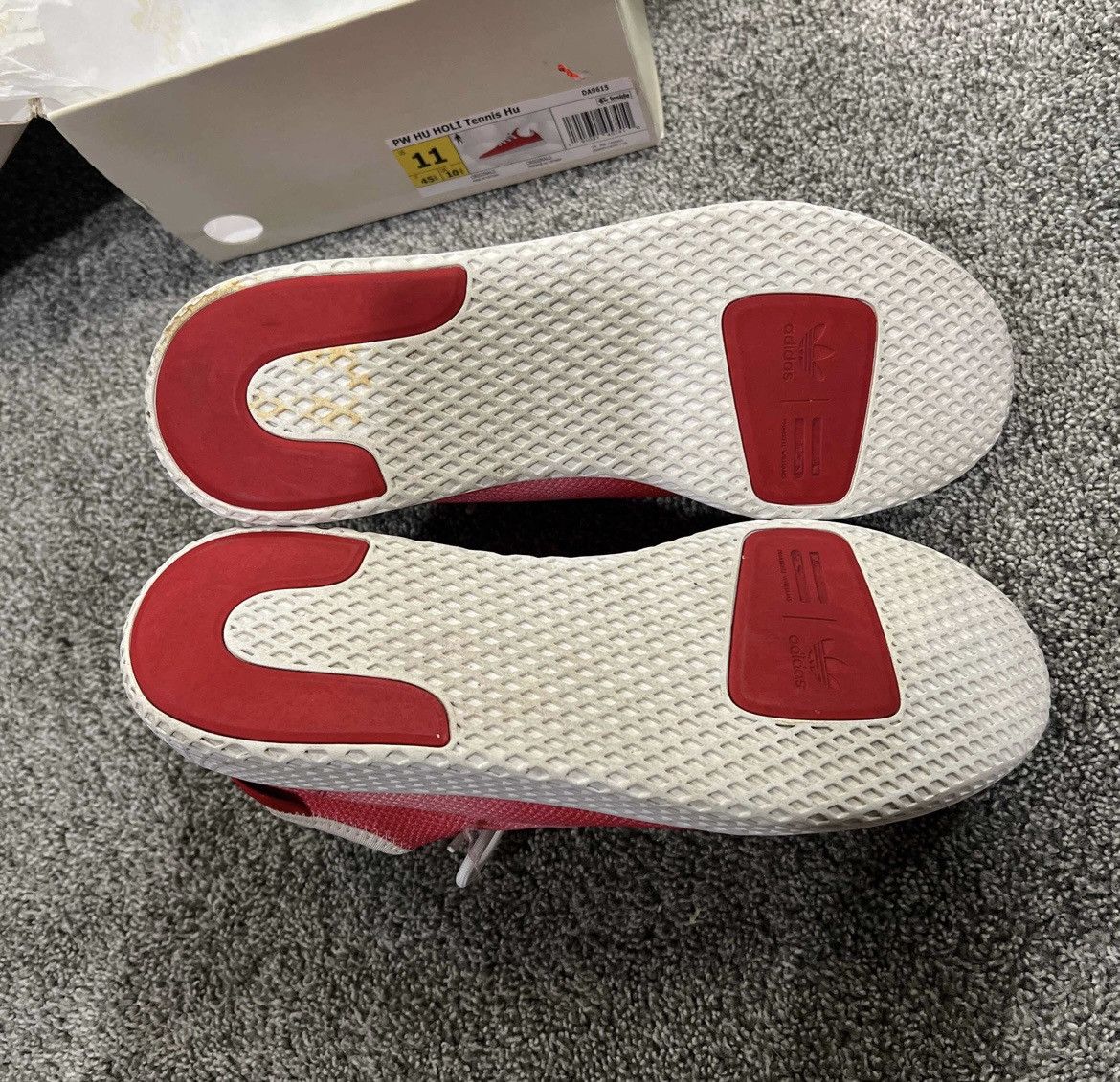 Adidas × Pharrell Pharrell x Tennis Hu Holi ‘Festival Red’ Size US 11 / EU 44 - 5 Thumbnail