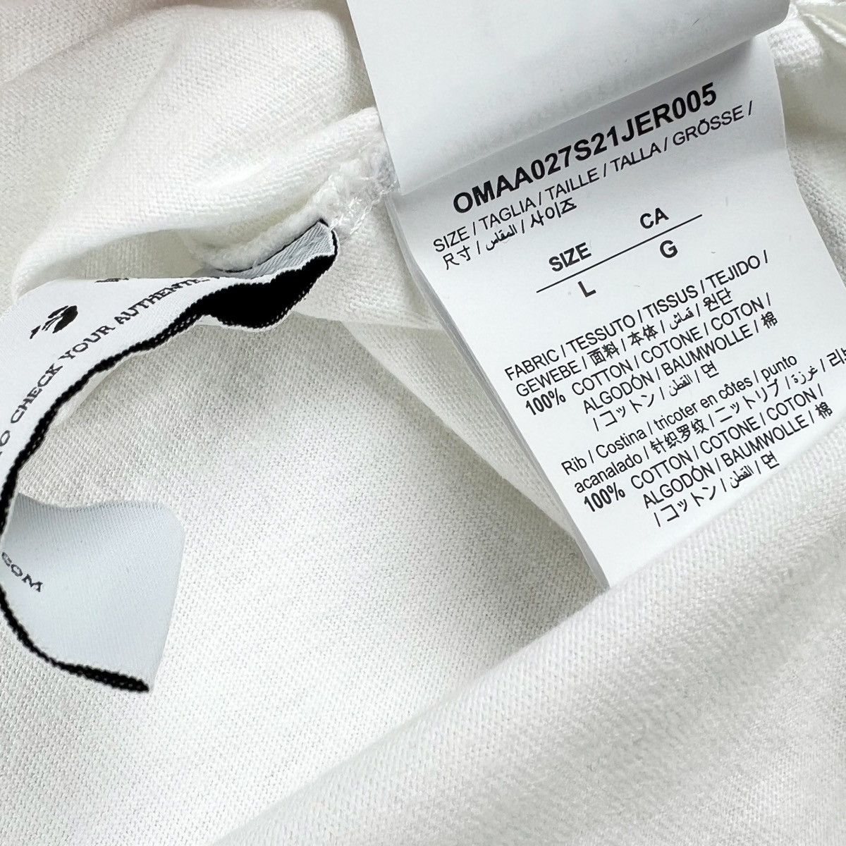 Off-White Off-White Spray Arrows White T Shirt Size US L / EU 52-54 / 3 - 4 Thumbnail