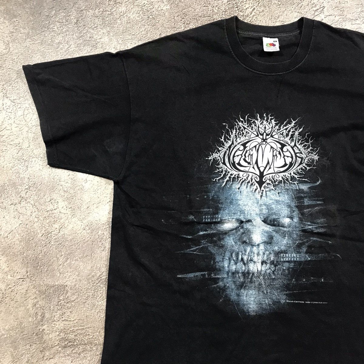 Vintage Vintage 90s Graphic Tee Skull Monster Dark Grunge Slim XL Size US XL / EU 56 / 4 - 2 Thumbnail