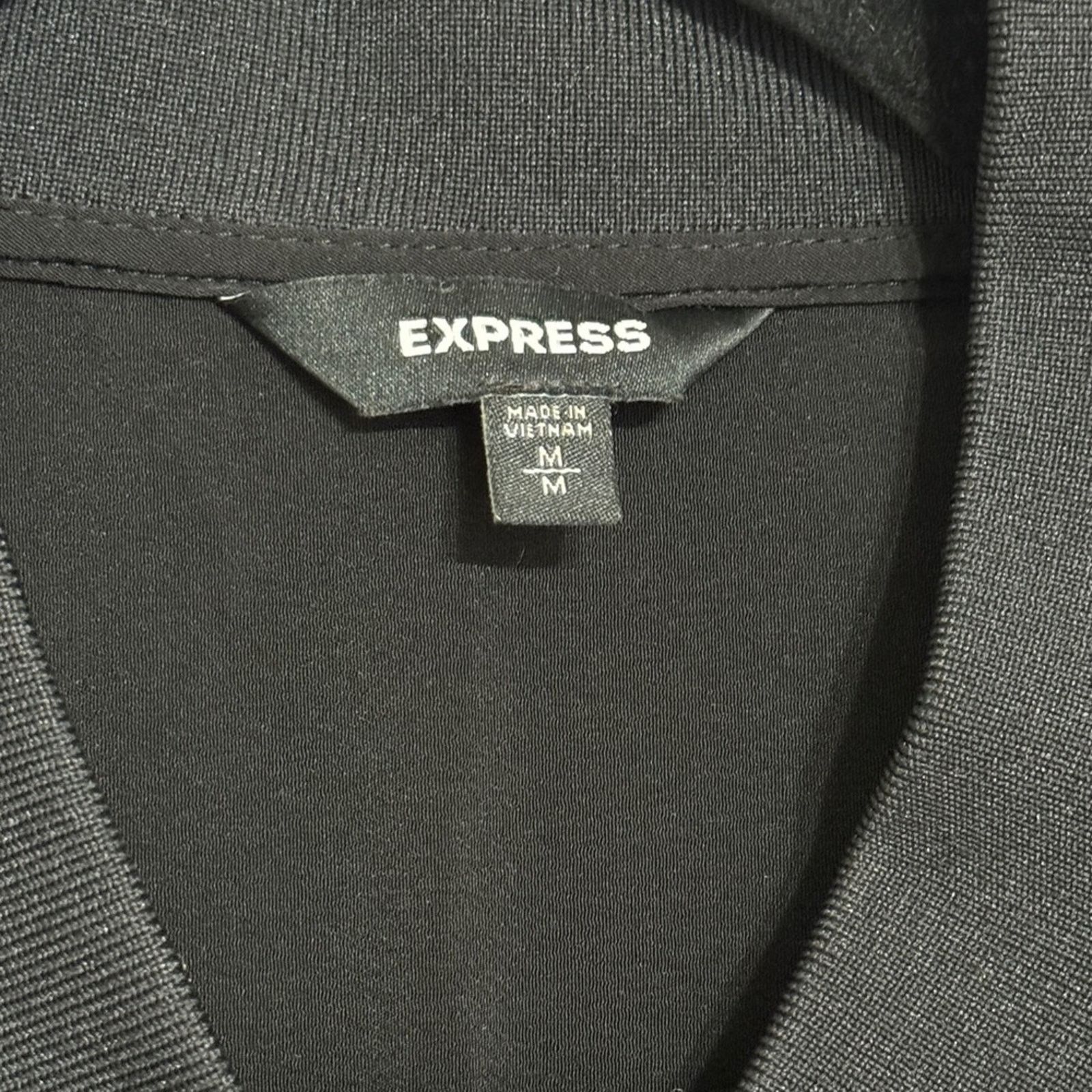 Express Express Zip Front Utility Jumpsuit Black Size M Size 32" / US 10 / IT 46 - 8 Thumbnail