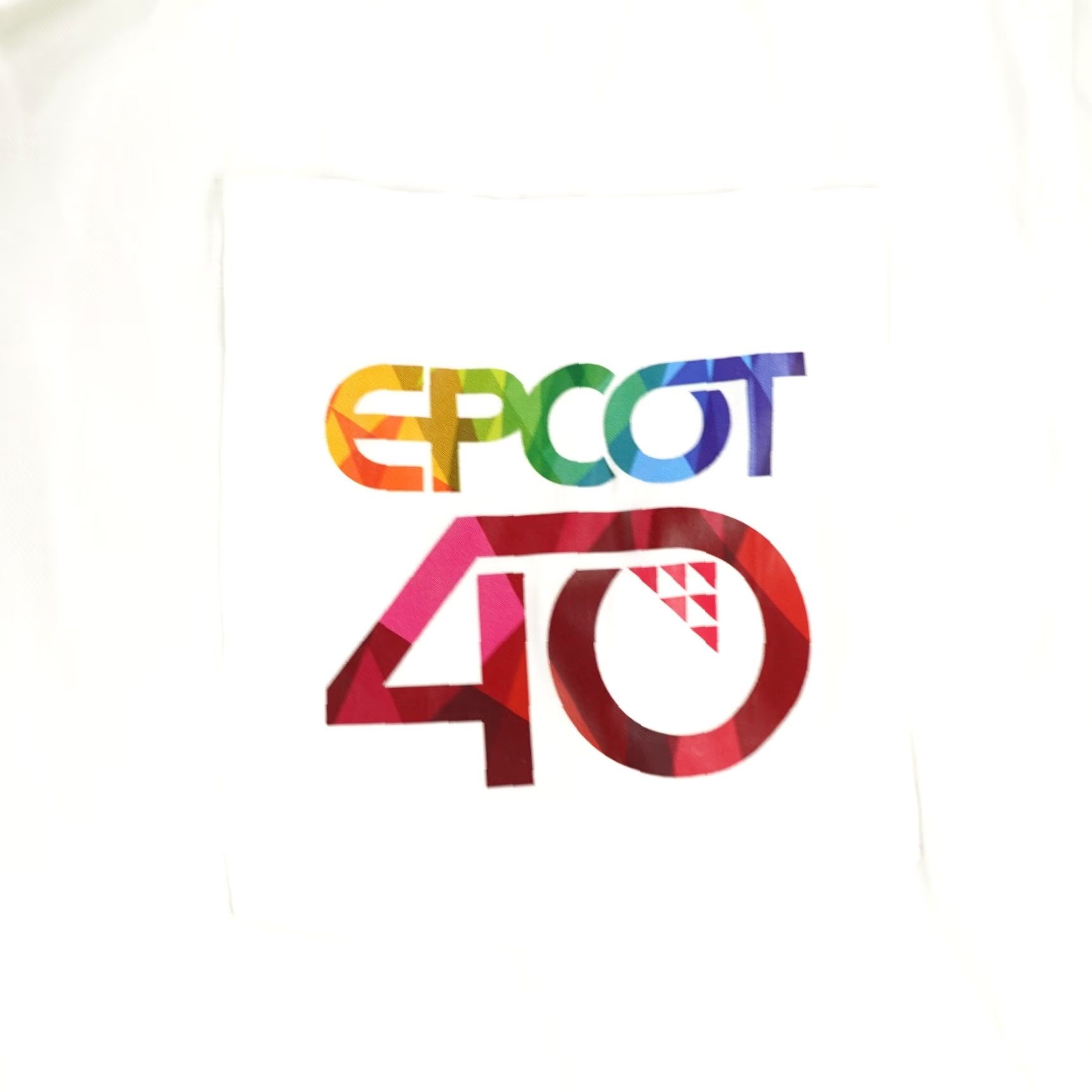 Disney Disney Shirt Mens Small White Rainbow Epcot 40 Button Up Hawaiian Camp Beach NEW Size US S / EU 44-46 / 1 - 3 Thumbnail