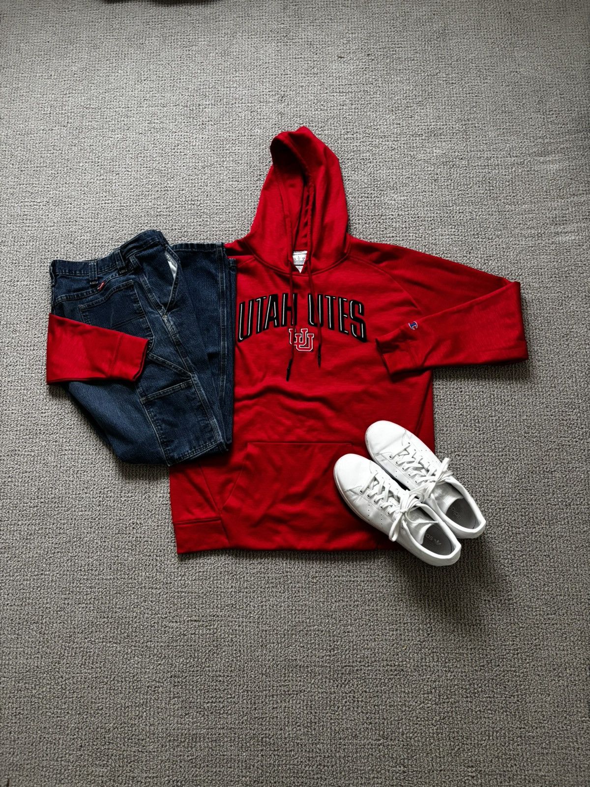 Champion Mens LG Champion Utah Utes Hoodie Size US L / EU 52-54 / 3 - 1 Thumbnail