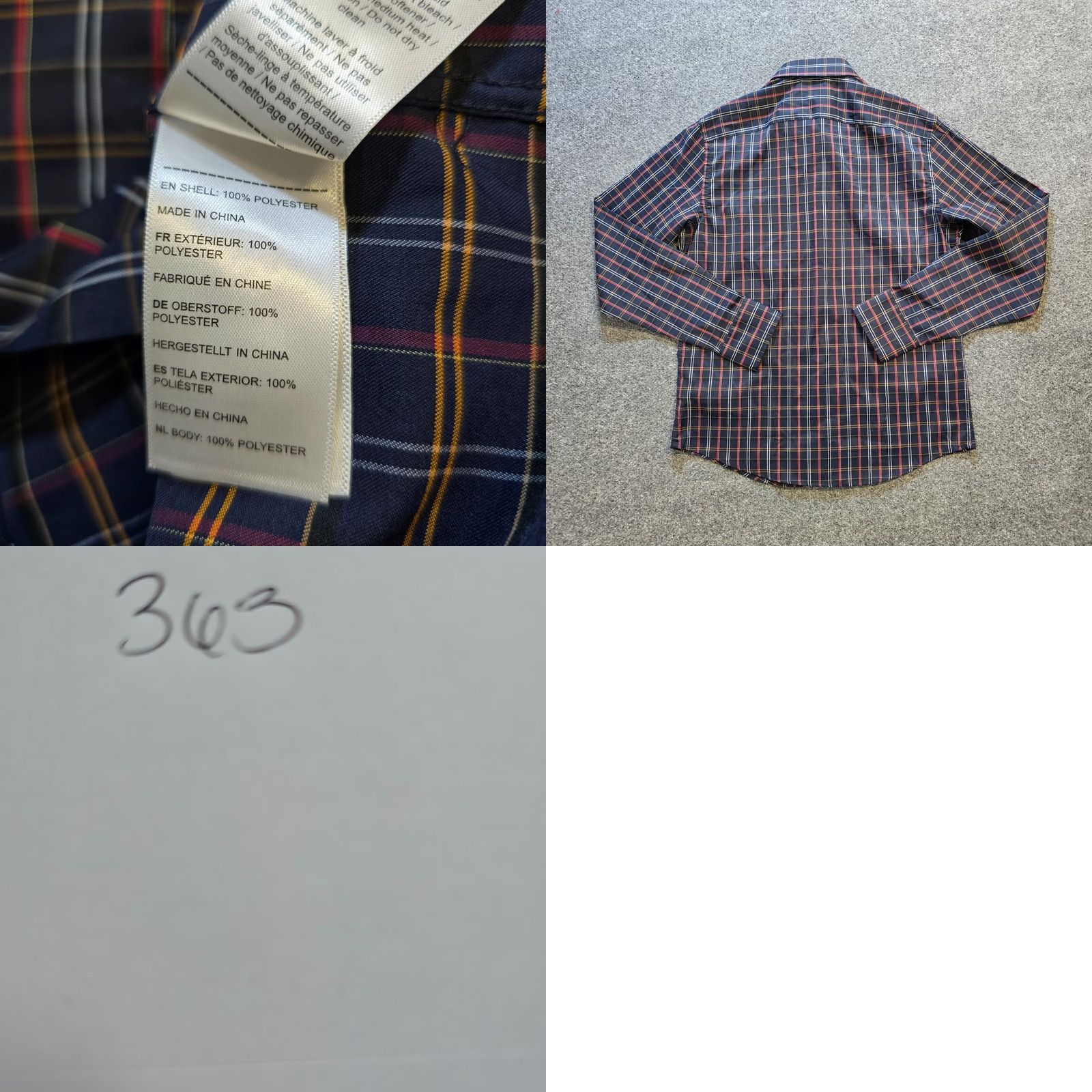 UNTUCKit UNTUCKit Shirt Mens 2XL Blue Plaid Button-Down Classic Career Office Casual Performance Size US XXL / EU 58 / 5 - 8 Thumbnail