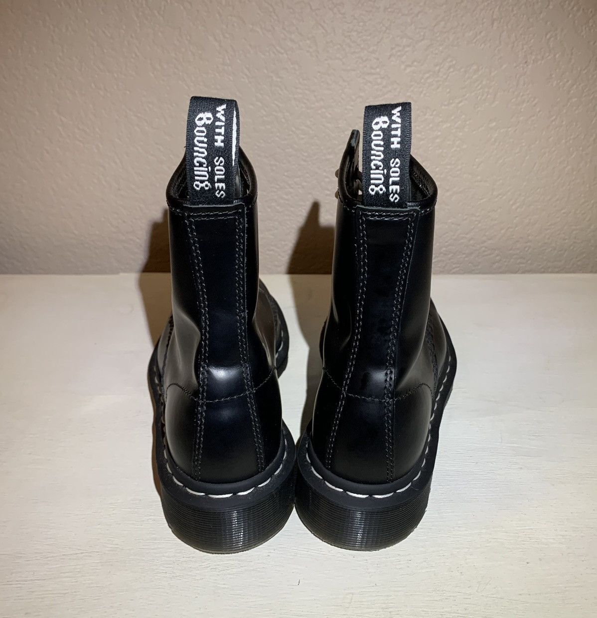 Dr. Martens Dr. Martens black leather 8 Hole Boots White Stitching sz 6 Size US 6 / IT 36 - 4 Thumbnail