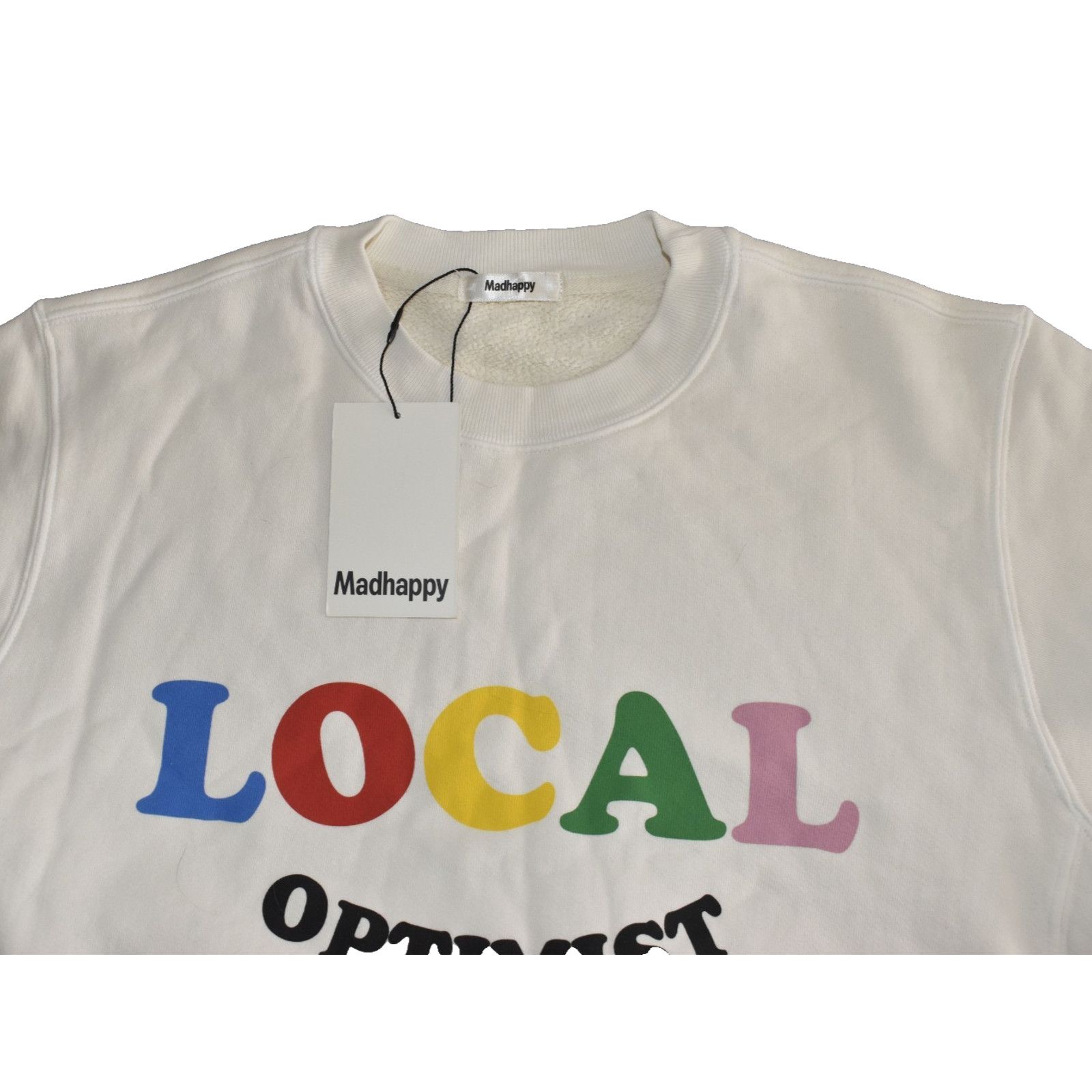 Madhappy NWT MADHAPPY Antique White Fleece Crewneck Sweatshirt Size M Size US M / EU 48-50 / 2 - 3 Thumbnail