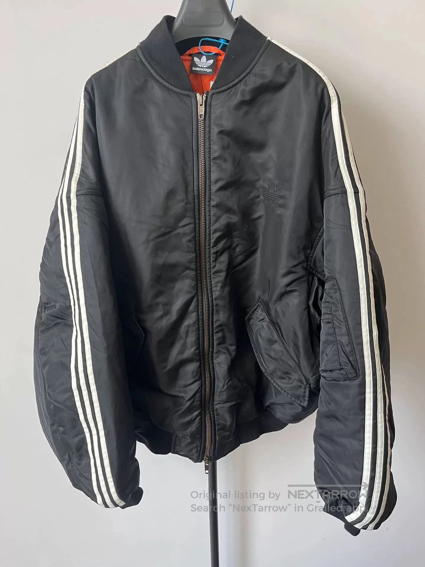 Balenciaga Balenciaga x Adidas Striped Zip Jacket. Size US L / EU 52-54 / 3 - 1 Thumbnail